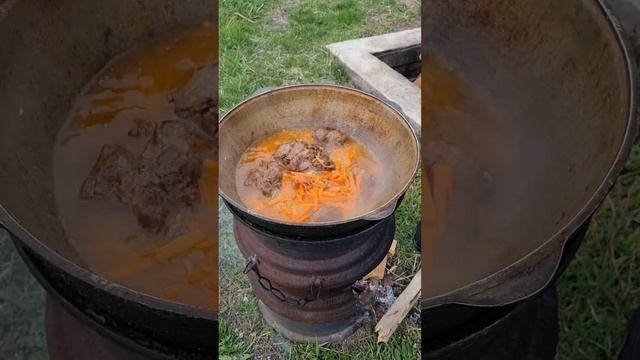 Самый вкусный плов на природе!  Казахстан Алматы Табаган горнолыжный курорт!