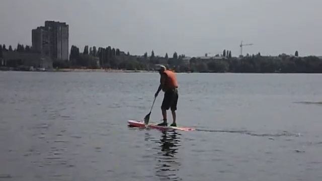 15-09-2018 SUP-прогулка. Гребля стоя, но ... что-то не так ))) смотреть онлайн