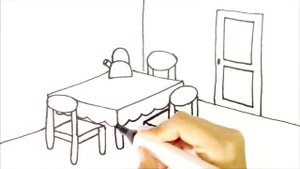 Как нарисовать комнату легкий рисунок для детей / How to Draw a Room easy drawing for kids