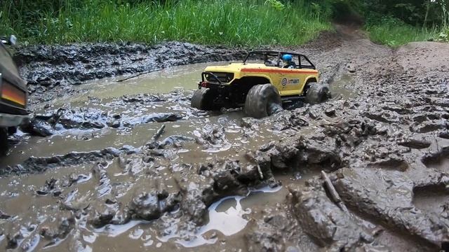 Traxxas TRX-4 Bronco And MST CFX-W Mudding