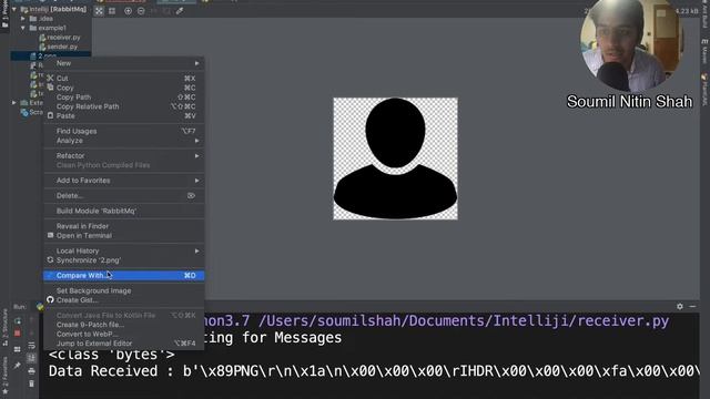 Sending Images from sender to recieverin rabbitmq Python with Pika Part 8
