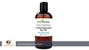 100% Pure Cold Pressed Organic Virgin / Unrefined Macadamia Nut Oil - 8oz With Free Pump - Imported