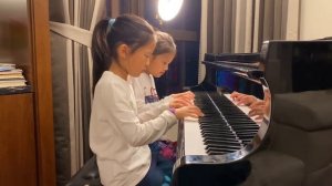 Elissa and Rachel piano four hands