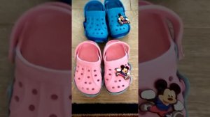 Детские шлепки аля Crocs в деле!