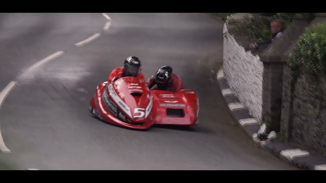 Sidecars racing on Isle of Man TT 2024