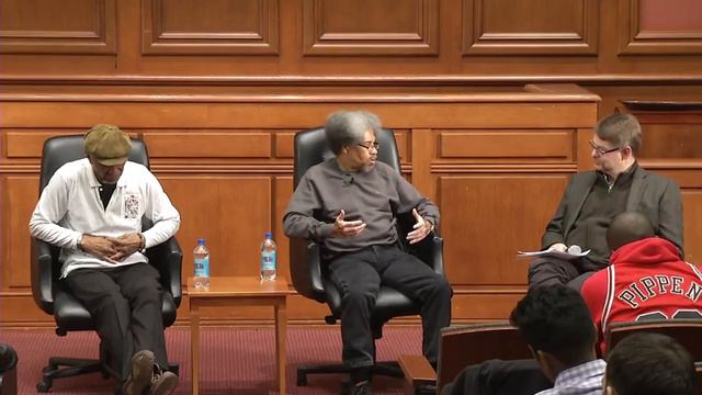 Albert Woodfox and Robert King at Harvard University