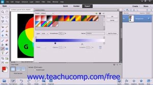 Photoshop Elements 12 Tutorial Using the Gradient Editor Adobe Training Lesson 9.4