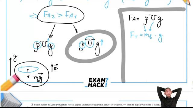 Деревянный брусок плавает на поверхности воды в миске. Миска покоится на поверхности Земли - №29033 смотреть онлайн