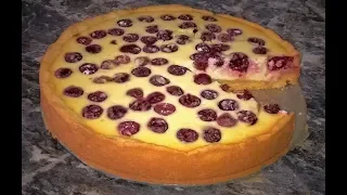 Песочный пирог с творогом и вишней. Пирог с вишней/ягодами и творогом. Вкусно и полезно!