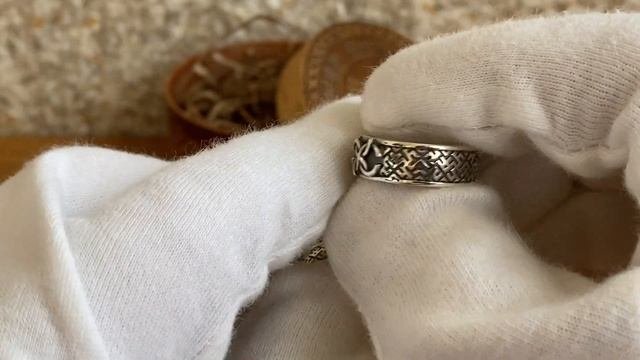 Славянские обручальные кольца Свадебник. Серебро