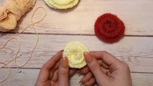 Простая розочка крючком