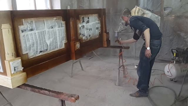 Стол в актовый зал. Покраска. смотреть онлайн