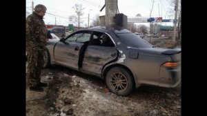 Toyota Mark 2, Chaser , Cresta vs столб . фотофакты