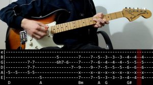 Jimi Hendrix - Bold as love (Guitar lesson with TAB)