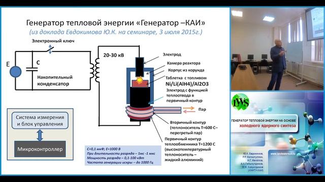 Генератор тепловой энергии на основе холодного ядерного синтеза
