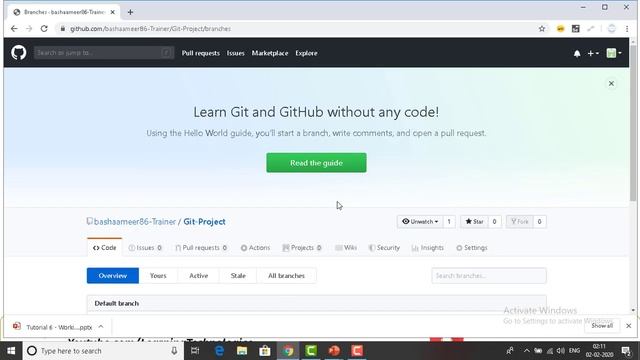 Git Tutorial for Beginners #6 || Working with Branches (using GitHub and Git Bash) смотреть онлайн