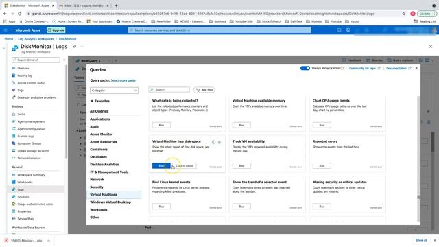 Monitor virtual machines Disk space with Azure Monitor: Alerts смотреть онлайн