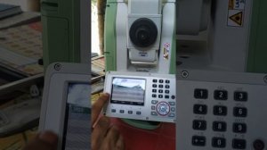 How to set up total station (leica)