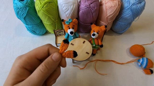 Как связать маленького лисенка крючком! смотреть онлайн