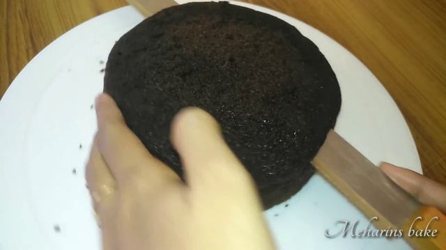 1/2 kg black forest cake recipe without oven || 1/2 basic chocolate sponge || Soft & simple recipe.