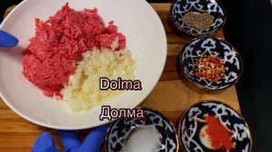 Classic Pilaf (Plov, Palov) Dolma (stuffed grape leaves) , Праздничный плов и Долма. Плов "Весна"