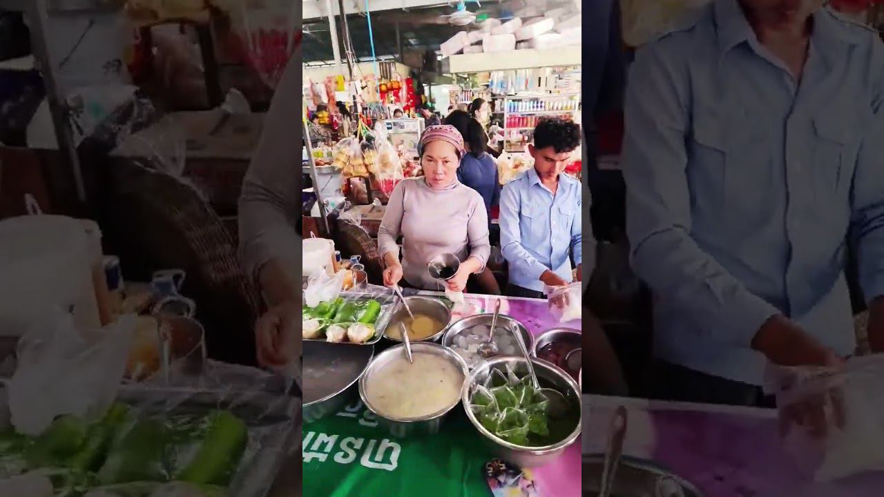 Рынок в Камбодже. смотреть онлайн