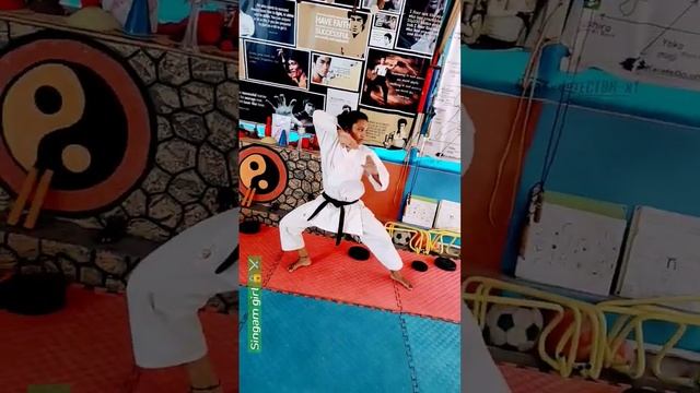 Karate kata #karate #madhusriii #karatekids