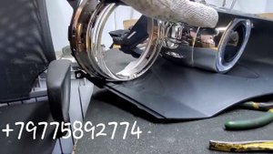 замена стекла фары BMW e71 и установка led