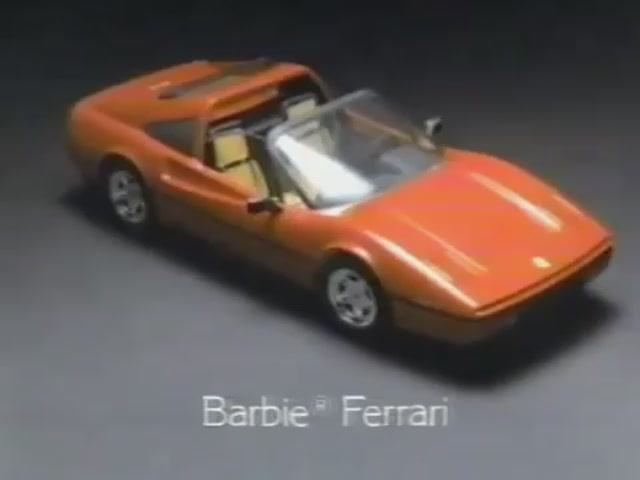 1987 Реклама куклы Барби Маттел Машина Феррари Barbie Ferrari