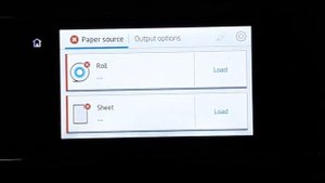 hp designjet T1708 how to load paper roll