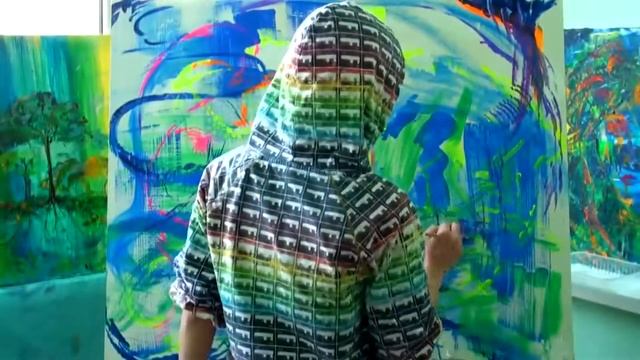 Как происходит создание флуоресцентной картины? смотреть онлайн