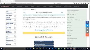 Difference between ArrayBlockingQueue and LinkedBlockingQueue.
| javapedia.net