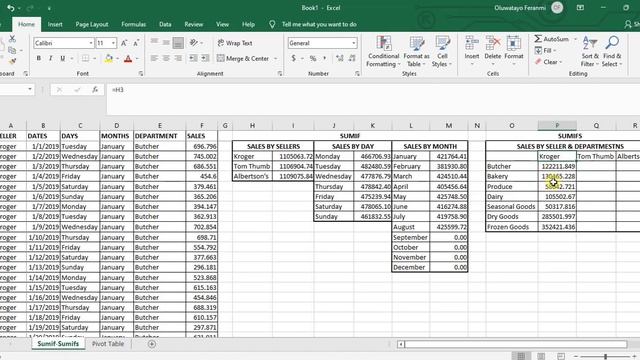 Pivot Table in Excel 2019 смотреть онлайн