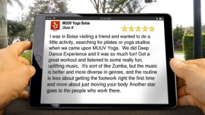 MUUV Yoga Boise Great 5 Star Review