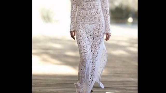 Модели вязания Длинное вязаное платье#2 смотреть онлайн