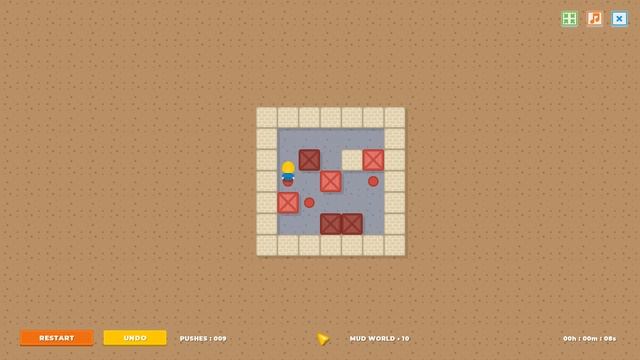 Super BoxMan Ultra: Mud World - Level 10 Walkthrough смотреть онлайн