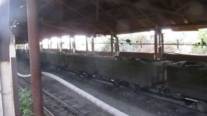 Узкоколейная железная дорога в поселке Каз, Кемеровская область