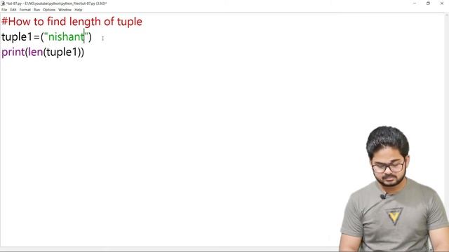 How To Find The Length Of A Tuple In Python(hindi) | Tutorial 87