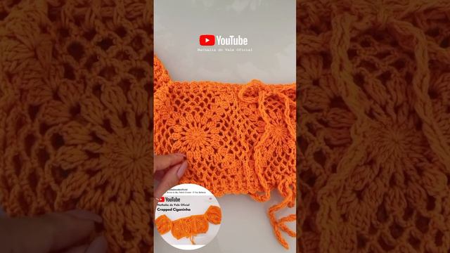 Cropped Ciganinha passo a passo🧶 #aulasdecroche #croppeddecroche #croche #crochet #crochettutorial