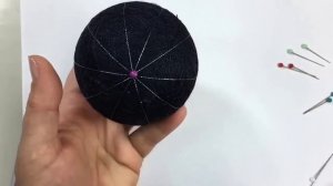 Temari Ball.МК Темари. "Белое рождество". Разметка шара на 10. Мастер класс.