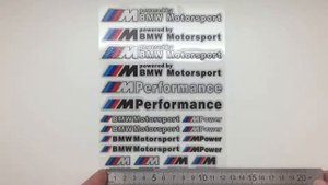 Комплект наклеек BMW M-performance 22 штуки