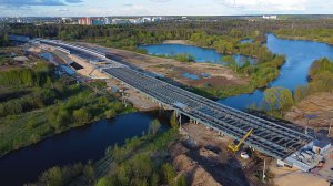 Строительство магистральной улицы от ул. Кирова до ул. Строителей в Йошкар-Оле | Май 2022 г.