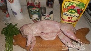 Тушка кролика в духовке