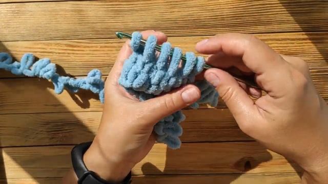 Плед из Alize Puffy Fine крючком | Лайфхак | Crochet baby blanket