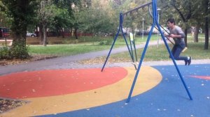 Сальто с качель круто