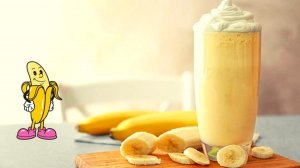 Самый лучший коктейль в мире! Банан, мороженное, молоко.