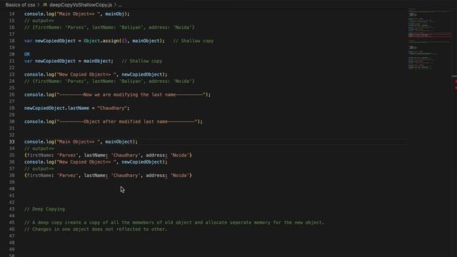 Deep Copy vs Shallow Copy | Most Common Javascript Interview Question TCS, WIPRO, LTI, INFOSYS
