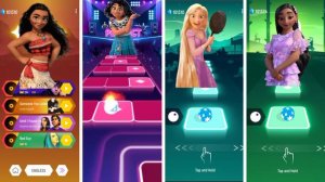 Moana vs Encanto Isabela vs Mirabel vs Tangled I See the Light- Tiles Hop! How Far I'll Go