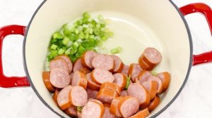 Паста с сосисками и сыром