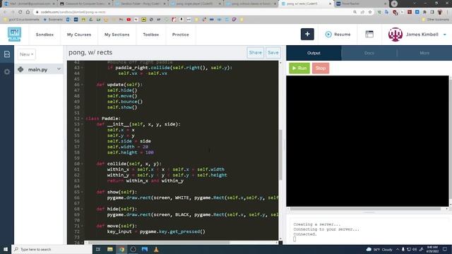 Pygame: Pong, part 3 - Rect methods, general approach смотреть онлайн